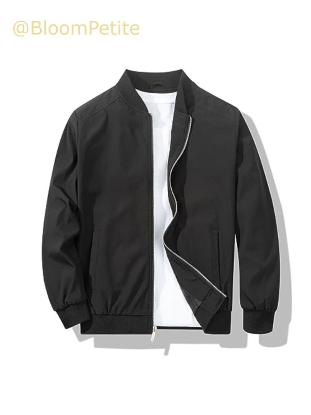 Men's Lightweight Windbreaker Bomber Jacket Casual Spring Fall Zip Up
